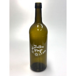 Samolepka, 0,7 l fľaša